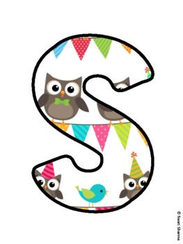 SUMMER OWLY DAYS Owl Bulletin Board Letters