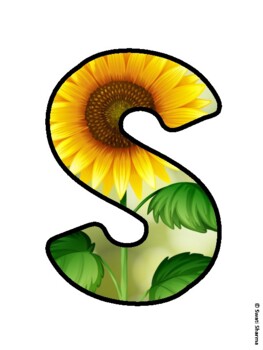 SUN-SATIONAL ARTISTS! Sunflower Bulletin Board Letters