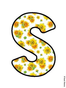 SUN-SATIONAL STUDENTS! Sunflower Bulletin Board Letters