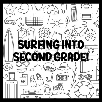 SURFING INTO SECOND GRADE! 3 by 3 Feet Beach Bulletin Boards