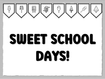 SWEET SCHOOL DAYS! Popsicle Bulletin Board Kit
