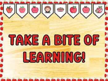 TAKE A BITE OF LEARNING! Apple Bulletin Board Kit