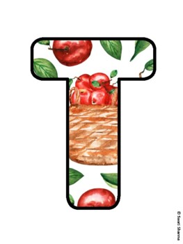 TAKE A BITE OF LEARNING! Fall, Apple Bulletin Board Letters
