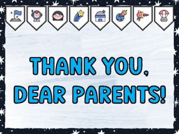 THANK YOU, DEAR PARENTS! Galaxy Bulletin Board Kit & Door Décor