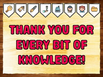 THANK YOU FOR EVERY BIT OF KNOWLEDGE! Teacher Appreciation Bulletin Board Kit