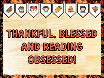 THANKFUL, BLESSED AND READING OBSESSED! Fall Bulletin Board Kit & Door Décor