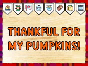 THANKFUL FOR MY PUMPKINS! Thanksgiving Bulletin Board Kit & Door Décor