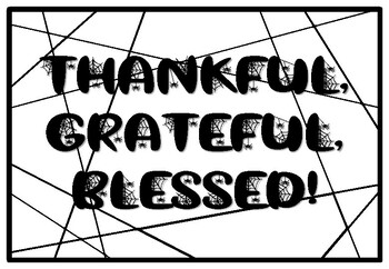 THANKFUL, GRATEFUL, BLESSED!, Halloween Coloring Pages, Halloween Morning Wor