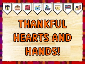 THANKFUL HEARTS AND HANDS! Thanksgiving Bulletin Board Kit & Door Décor