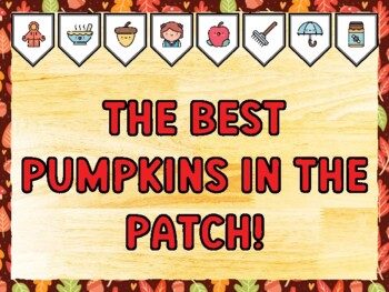 THE BEST PUMPKINS IN THE PATCH! Fall Bulletin Board Kit & Door Décor