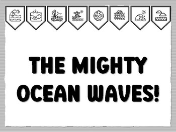 THE MIGHTY OCEAN WAVES! Wave Bulletin Board Kit, Ready to print Wave Classroom