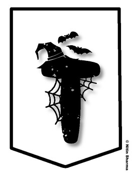 THE NIGHTMARE BEFORE MID-TERMS! Halloween Bulletin Board Letters, Halloween