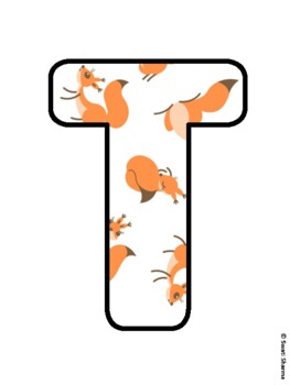 THE NUTCRACKER Squirrel Bulletin Board Letters