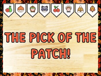 THE PICK OF THE PATCH! Fall Bulletin Board Kit & Door Décor