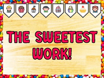 THE SWEETEST WORK! Cupcake Bulletin Board Kit