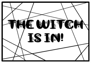 THE WITCH IS IN!, Halloween Coloring Pages, Halloween Morning Work