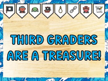 THIRD GRADERS ARE A TREASURE! Pirate Bulletin Board Kit & Door Décor
