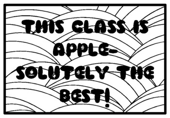 THIS CLASS IS APPLE-SOLUTELY THE BEST! Fall Apple Activity, Apples Coloring P