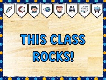 THIS CLASS ROCKS! Galaxy Bulletin Board Kit & Door Décor