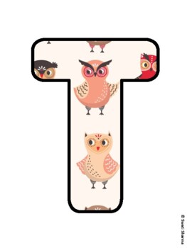 THIS TEAM IS A HOOT! Owl Bulletin Board Letters