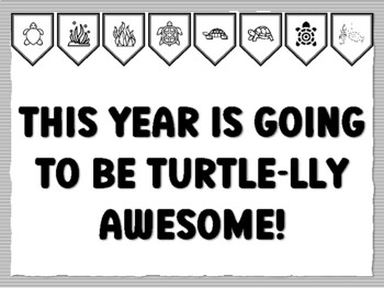 THIS YEAR IS GOING TO BE TURTLE-LLY AWESOME! Turtle Bulletin Board Kit