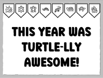 THIS YEAR WAS TURTLE-LLY AWESOME! Turtle Bulletin Board Kit
