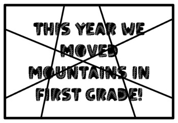 THIS YEAR WE MOVED MOUNTAINS IN FIRST GRADE! Mountains Coloring Pages