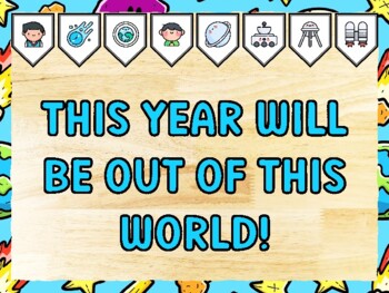 THIS YEAR WILL BE OUT OF THIS WORLD! Universe Bulletin Board Kit & Door Décor