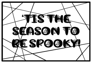 ‘TIS THE SEASON TO BE SPOOKY!, Halloween Coloring Pages, Halloween Morning Wo