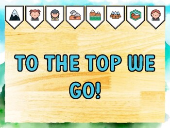 TO THE TOP WE GO! Mountain Bulletin Board Kit