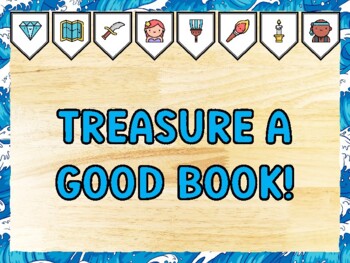 TREASURE A GOOD BOOK! Pirate Bulletin Board Kit & Door Décor