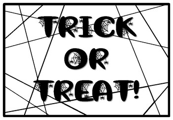 TRICK OR TREAT!, Halloween Coloring Pages, Halloween Morning Work