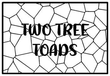 TWO TREE TOADS, Grade 1 Literature Activity, Grade 1 Literature Coloring Page
