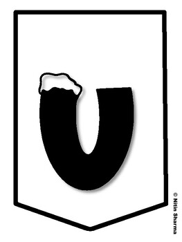 UGLY IS WARM! Christmas Bulletin Board Letters, Christmas Banner, Christmas