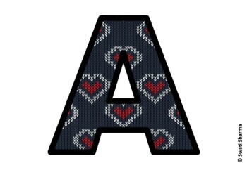 Valentine's Day Bulletin Board Letters, Alphabet Posters
