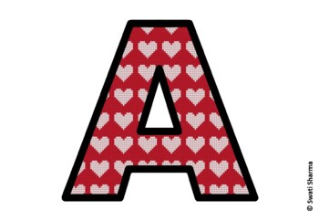 Valentine's Day Bulletin Board Letters, Alphabet Posters