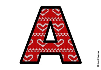 Valentine's Day Bulletin Board Letters, Alphabet Posters