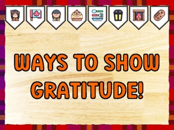 WAYS TO SHOW GRATITUDE! Thanksgiving Bulletin Board Kit & Door Décor