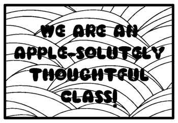 WE ARE AN APPLE-SOLUTELY THOUGHTFUL CLASS! Fall Apple Activity, Apples Colori