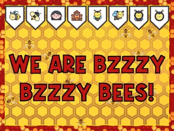 WE ARE BZZZY BZZZY BEES! Bee Bulletin Board Kit & Door Décor,