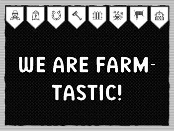 WE ARE FARM-TASTIC! Ready to print Farm Bulletin Board Kit, Farm Classroom Deco