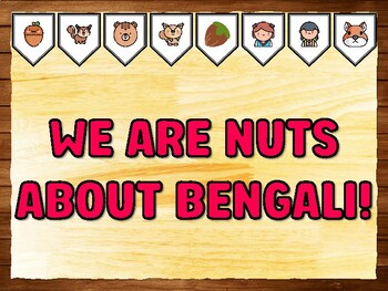 WE ARE NUTS ABOUT BENGALI! Squirrel Bulletin Board Kit & Door Décor