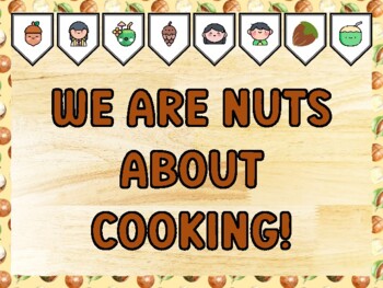 WE ARE NUTS ABOUT COOKING! Nuts Bulletin Board Kit & Door Décor