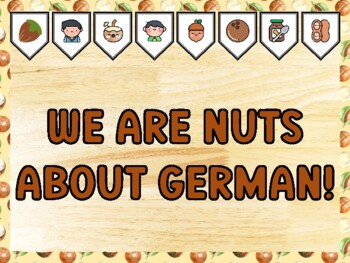 WE ARE NUTS ABOUT GERMAN! Nuts Bulletin Board Kit & Door Décor