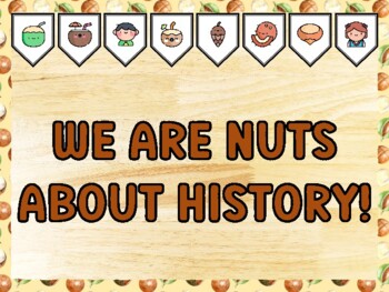 WE ARE NUTS ABOUT HISTORY! Nuts Bulletin Board Kit & Door Décor