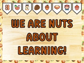 WE ARE NUTS ABOUT LEARNING! Nuts Bulletin Board Kit & Door Décor