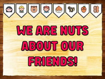 WE ARE NUTS ABOUT OUR FRIENDS! Squirrel Bulletin Board Kit & Door Décor