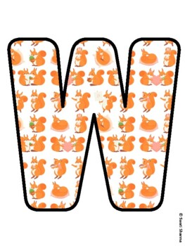 WE ARE NUTS ABOUT OUR SCHOOL! Squirrel Bulletin Board Letters