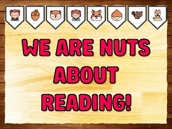 WE ARE NUTS ABOUT READING! Squirrel Bulletin Board Kit & Door Décor