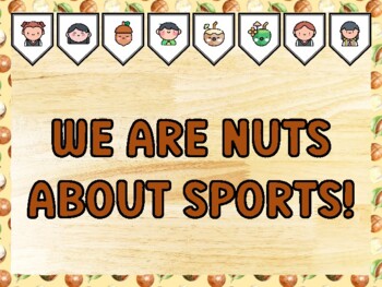 WE ARE NUTS ABOUT SPORTS! Nuts Bulletin Board Kit & Door Décor